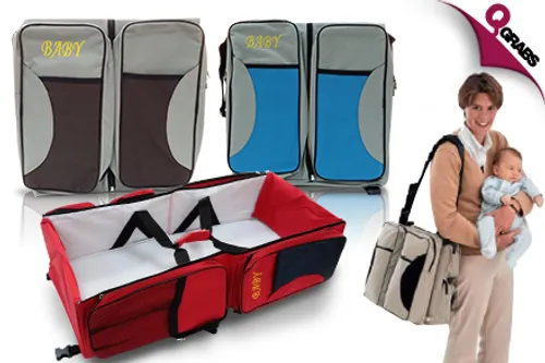 For QR199 Bring All the Essentials with a Baby Travel Bag that Converts to a Bed or Change Station! (QR399 Value)